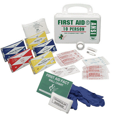 Official CRL photograph of 10 Person First Aid Kit