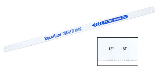Official CRL photograph of 12" High Speed 18 Tooth Cobalt Hacksaw Blade